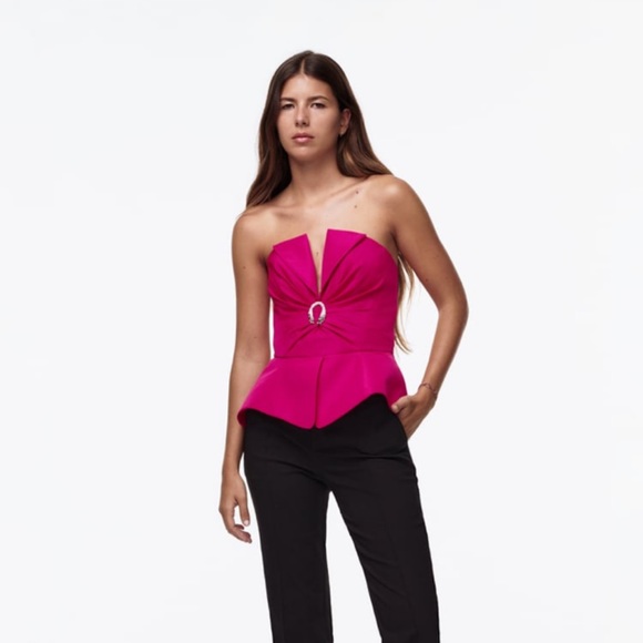 ZARA LIMITED EDITION BLOGGERS FAV BUSTIER TOP - Picture 11 of 13